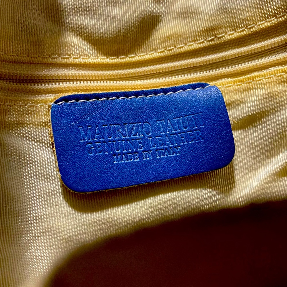 Completely unique and gorgeous leather mini tote from Maurizio Taiuti.
